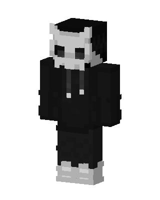 Masked Hoodie Boy skin, 3D preview