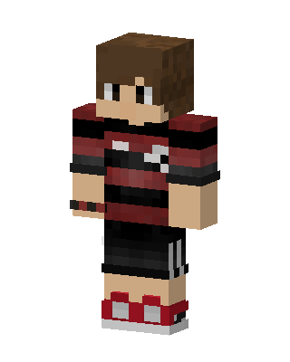 Striped Jersey Boy skin, 3D preview