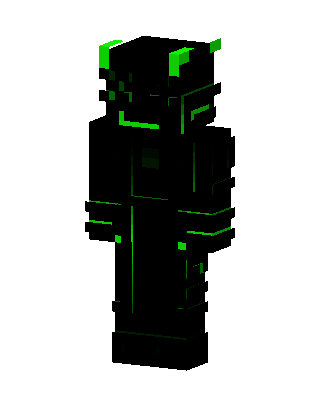 Black Fighter Boy skin, 3D preview