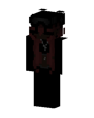 Crimson Goth skin, 3D preview