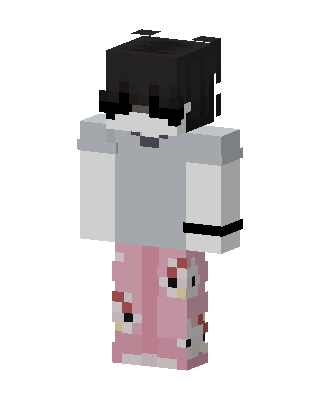 Cozy Kitty Pajamas skin, 3D preview