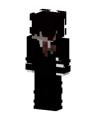 Black Villain Boy Minecraft goth skin