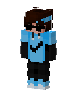 Blue Masked Player Boy skin, 3D preview