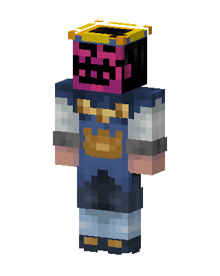 Samurai Oni Overalls skin, 3D preview