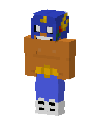 Blue Hero Boy skin, 3D preview