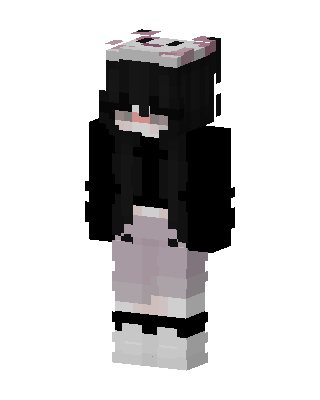 Pink Panda Hoodie skin, 3D preview