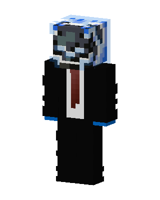 Black Player Boy skin, 3D preview