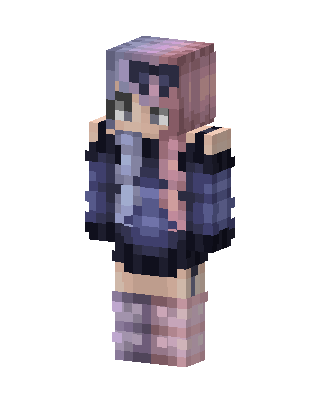 Pastel Galaxy Girl skin, 3D preview