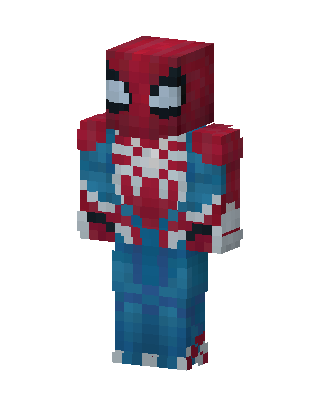 Spider-Man Minecraft blue skin