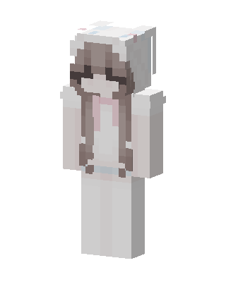 White Anime Girl Minecraft cute skin