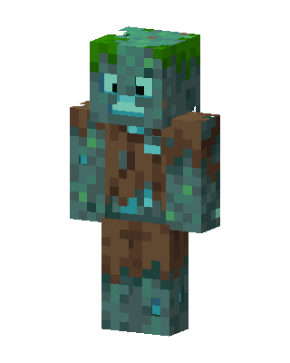 Green Mob skin, 3D preview