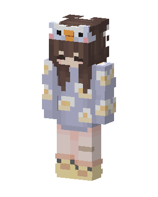 Penguin Hoodie Girl Minecraft skin