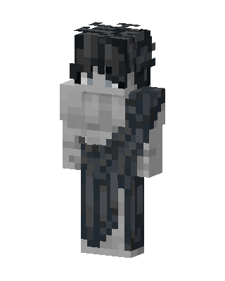 Monochrome Ghost Minecraft skin