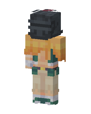 Helmeted Wanderer skin, 3D preview