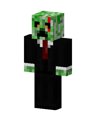 Creeper In Suit skin, 3D preview