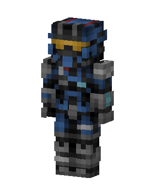 Blue Spartan Minecraft skin