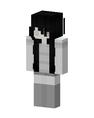 White Player Girl skin, 3D preview