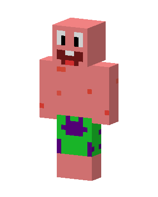Patrick Star skin, 3D preview