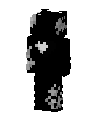 Black Goth skin, 3D preview
