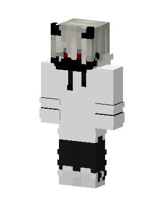 White E-Girl Minecraft e-girl skin