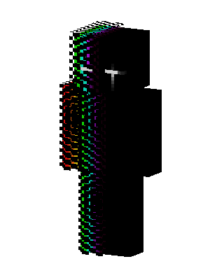 Rainbow Shadow skin, 3D preview