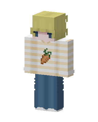 White Player Girl skin, 3D preview