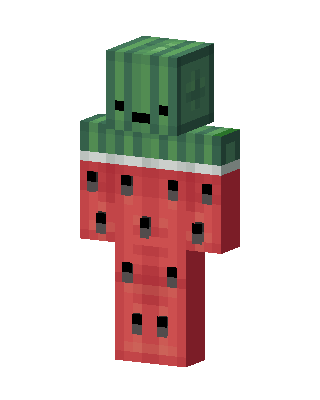 Watermelon Buddy skin, 3D preview