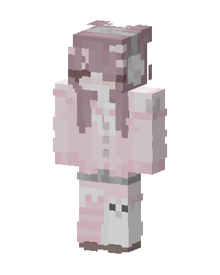 Pink Cozy Girl skin, 3D preview