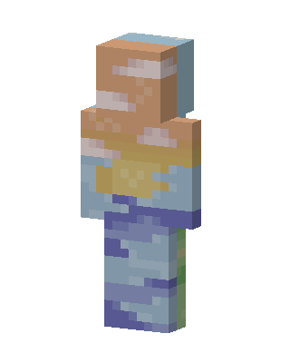 Pastel Sunset Minecraft blue skin