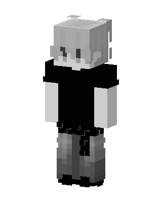 Grayscale Boy Minecraft skin