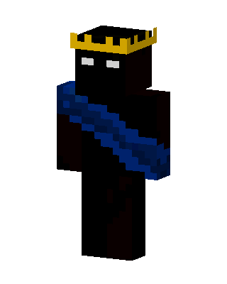 Crowned Enderman skin, 3D preview