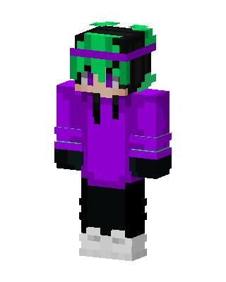 Purple Hoodie Boy Minecraft e-boy skin