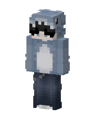 Shark Hoodie skin, 3D preview