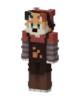 Red Panda Hoodie Minecraft skin
