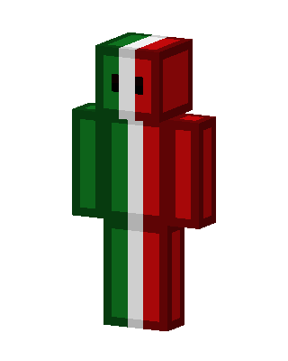 Green Skin Boy skin, 3D preview