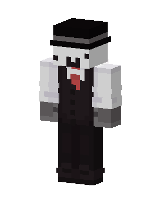 Black Suit Boy skin, 3D preview