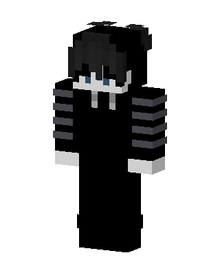 Panda Hoodie Boy skin, 3D preview