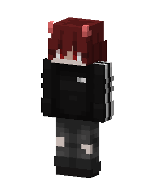 Black Emo Minecraft goth skin