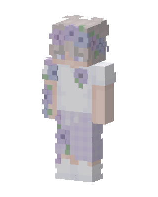 White Dress Girl Minecraft pastel skin