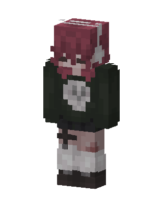 Black E-Girl Minecraft e-girl skin