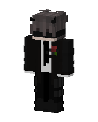 Rose Tuxedo Boy skin, 3D preview