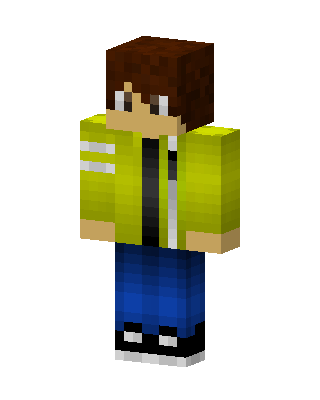 Yellow Jacket Boy skin, 3D preview