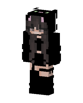 Black Cat Hoodie Minecraft ninja skin