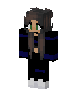 Midnight Hoodie Girl Minecraft skin