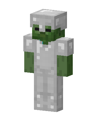 Iron Armor Zombie skin, 3D preview