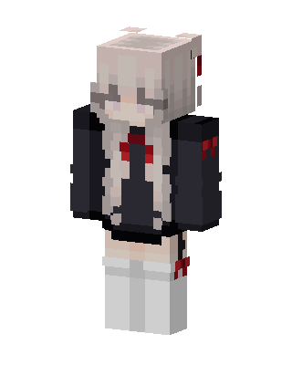 Gothic Bow Girl Minecraft anime skin
