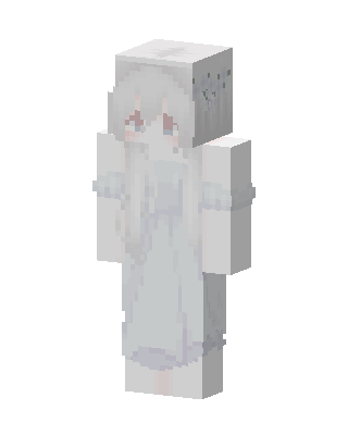 Ghost Girl skin, 3D preview