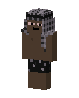 Shirtless Keffiyeh skin, 3D preview