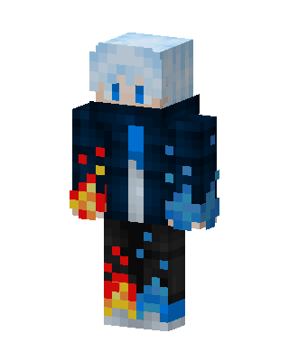 Fire And Ice Minecraft skin