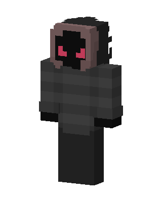 Black Masked Villain Minecraft goth skin